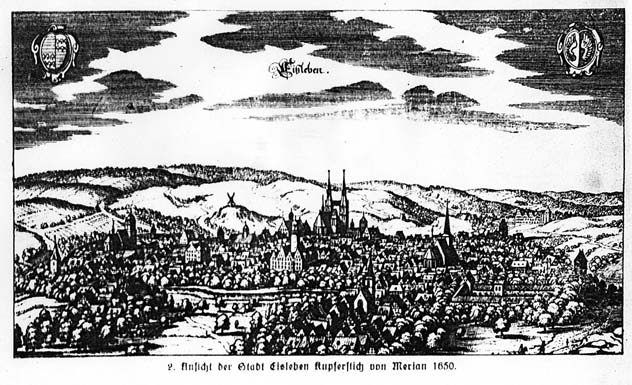 Eisleben Germany about 1650