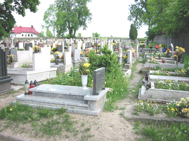 The Pawonkow Church Cemetery, taken May 2003 by P. Krol 